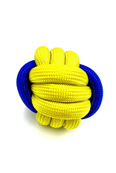 Tasma Market Dayanıklı Diş İpli Köpek Topu Oyuncağı 7CM