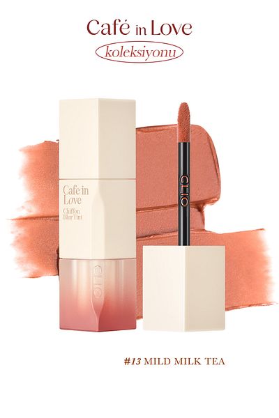 CLIO Clio Chiffon Blur Tint - Natural Look, Smooth and Velvety Texture (13 Mild Milk Tea)