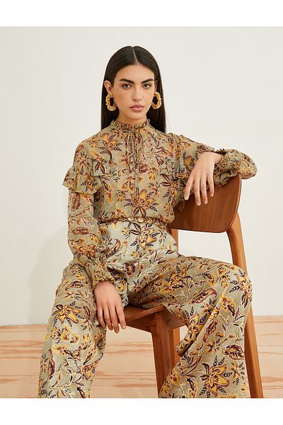 Koton Ruffle Blouse Long Sleeve