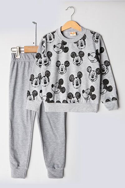 MUTTİ Set de trening sezonier Baby Mice, cu 2 fire, cu gâtul rotund, cu capse...