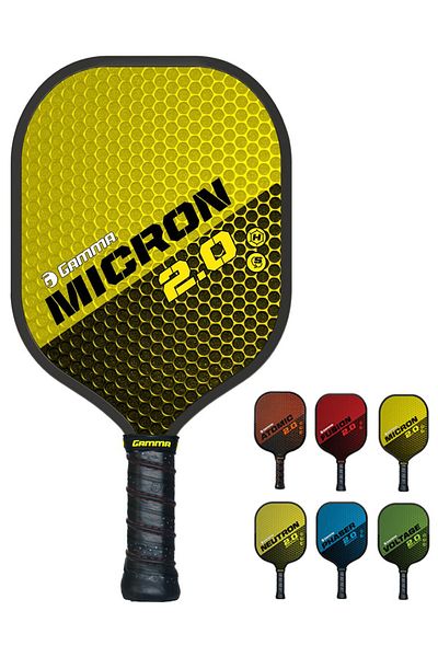 Gamma Sports 2.0 Pickleball Paddle: Mens and Womens Textured Fiberglass Face Pickle-Ball Racquet