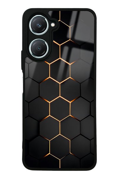 Spoyi Vivo Y18 Yellow Carbon Design Glossy Phone Case