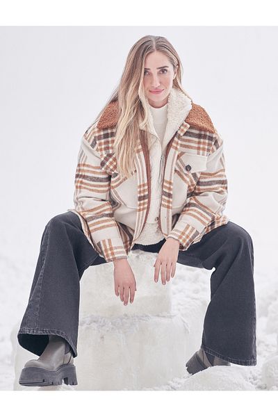 Koton X Şahika Ercümen - Oversize Shirt Jacket with Button Pockets