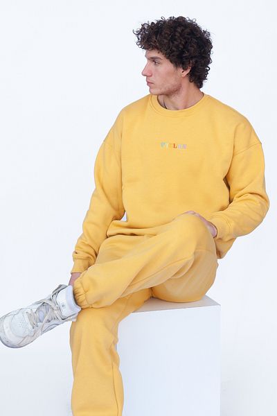 Vatkalimon Unisex Oversize Yellow Sweatshirt