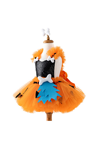 Costumes Club Kız Bebek Çakmaktaş Çakıl Elbise Kostümü