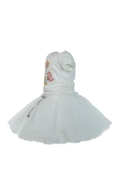 DUCA Σετ διπλό μπλουζάκι με στάμπα Unicorn και φούστα Tutu