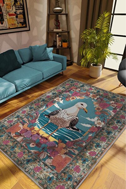 Homshtag Nuh'un Gemisi Koleksiyonu Martı Çiçek Desenli Temalı Vintage Renkli ...