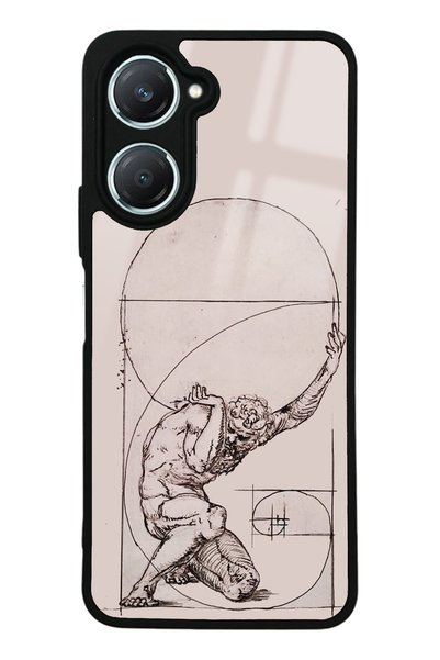 Spoyi غلاف هاتف لامع بتصميم منحوت لهاتف Vivo Y18