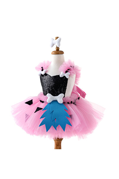 Costumes Club Kız Bebek Çakmaktaş Çakıl Elbise Kostümü