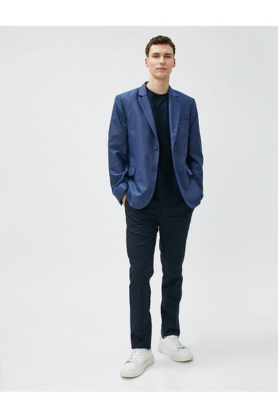 Koton Slim-Fit-Blazer mit Knopf und detaillierter Tasche