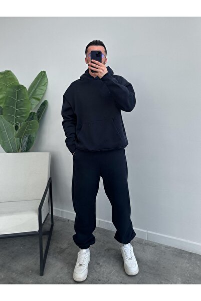 YAKAMEL Άνετο, ευρείας εφαρμογής, unisex σετ φόρμας από χοντρό βαμβάκι (υψηλή...