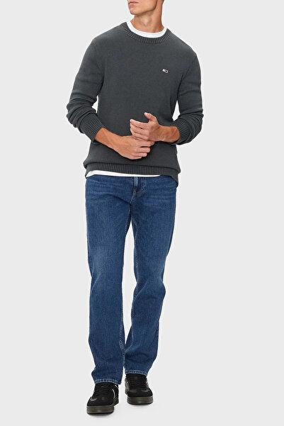 Tommy Hilfiger Erkek TJM SLIM ESSNTLS Kazak - Gri