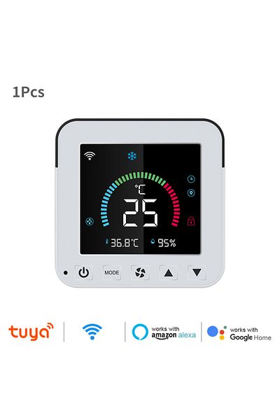Choice 1PC Smart Tuya WiFi Thermostat Air Conditioner IR Temperature Humidity Infrared LCD Control Touch S