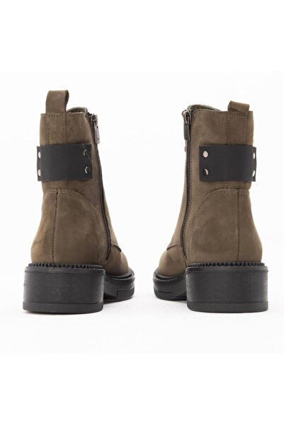 Gusse Γυναικείες δερμάτινες μπότες Nicki Khaki Nubuck 241053-1