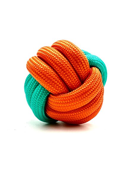 Tasma Market Dayanıklı Diş İpli Köpek Topu Oyuncağı 3'lü Set 7CM