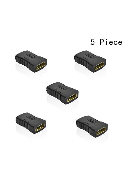 Choice كابل تمديد محول أنثى إلى أنثى متوافق مع HDMI مكون من 5 قطع لعرض الشاشة