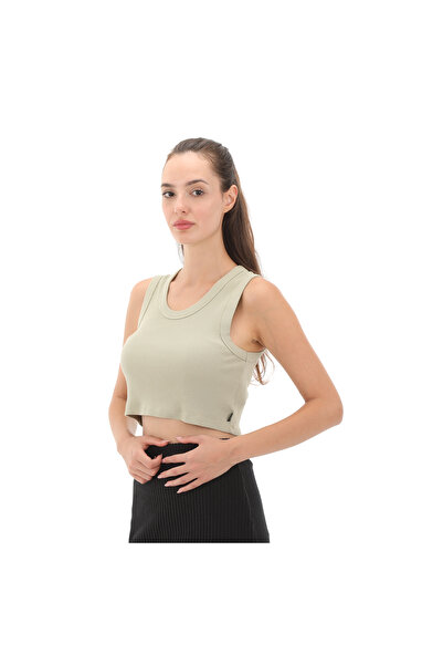 Vans Γυναικείο μπλουζάκι Drew Rıb Tank Green - 000g3jd3z1-r