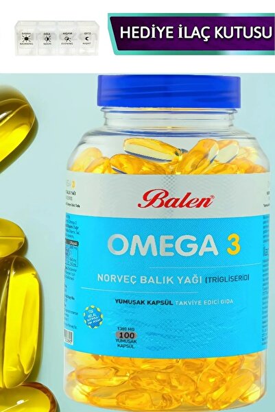 Balen Omega 3 Norwegian Fish Oil () 1380 Mg 100 Capsules Soft Capsules