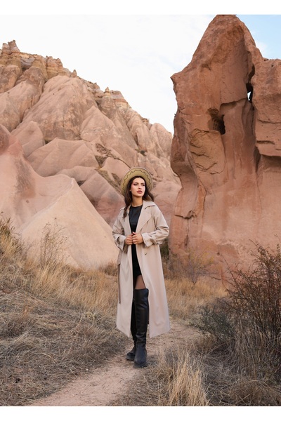 SahraAfra Parrot Oversize Trençkot