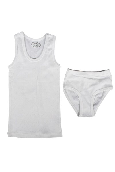 bebegen Unisex Ecru Jacquard Undershirt Set