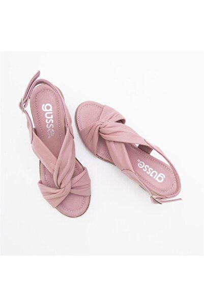 Gusse Claudia Women's Genuine Leather Heeled Sandals-15-01