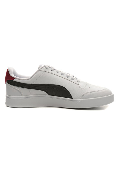 Puma Shuffle-PUMA White-Shadow Gray-Intense Red