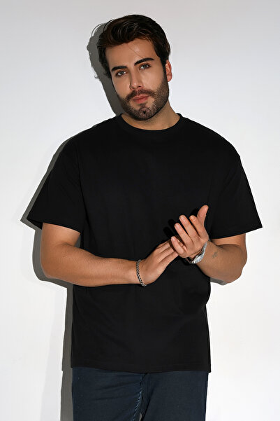 DİVİSTA Ανδρικό μπλουζάκι με κανονική εφαρμογή 100% βαμβακερό λαιμόκοψη