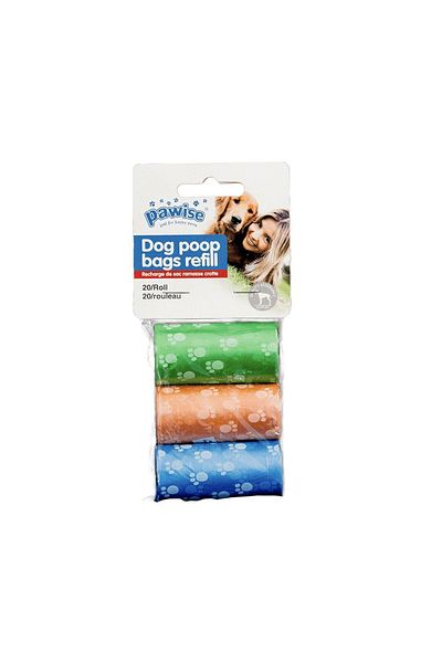 Pawise Poop Bag Refills, 8X20Sheets
