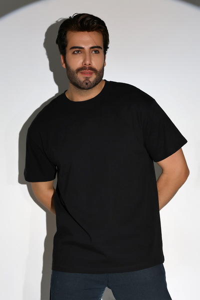 DİVİSTA Ανδρικό μπλουζάκι με κανονική εφαρμογή 100% βαμβακερό λαιμόκοψη