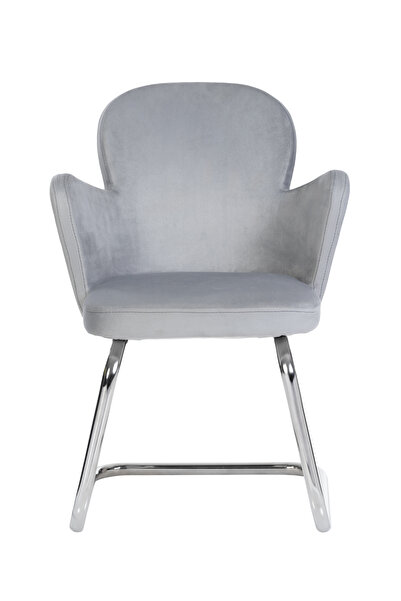 MARKAELZ Krom Metal Ayaklı KELEBEK SANDALYE MİSAFİR KOLTUĞU BEKLEME KOLTUĞU