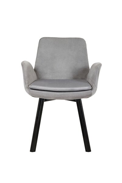 MARKAELZ SİYAH METAL AYAKLI SALON/MUTFAK SANDALYESİ PESCADO (BABYFACE)