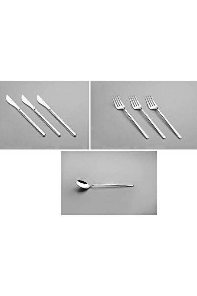 Nehir طقم سكاكين شوكة وملعقة صوفيا للإفطار مكون من 18 قطعة