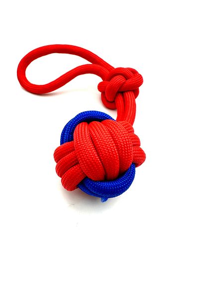 Tasma Market Dog Biting Ball Toy with Dental String Holding Handles