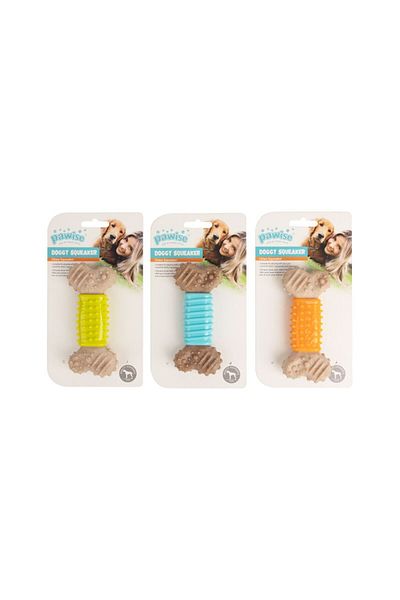 Pawise Doggy Squeaker Dog Toy - Assorted