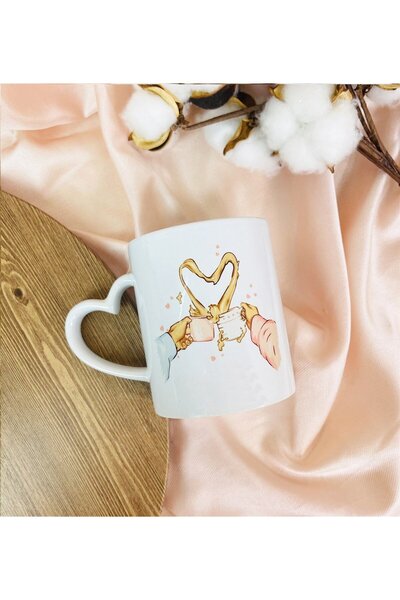 Gift Moda Kalp Kulplu Sevgili Kupa Bardak