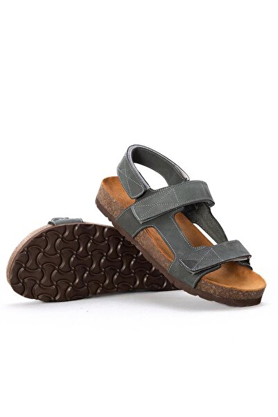 Gusse Anetta141300 Model Genuine Nubuck Leather Sandals