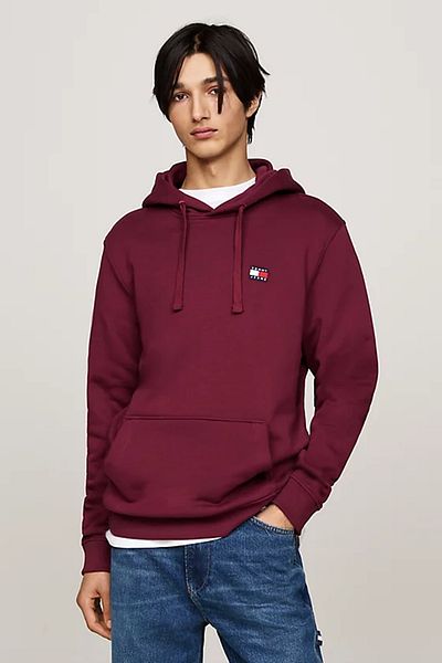 Tommy Hilfiger Men's Red Badge Lace-Up Hooded Sweatshirt - Tjm Reg
