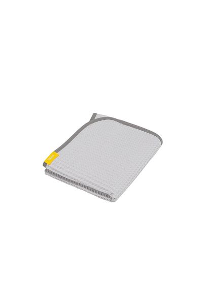 OEM Paturica si prosop 2 in 1 nou nascut Skiddou Teppi, 100% bumbac, Gri deschis, 75x100cm