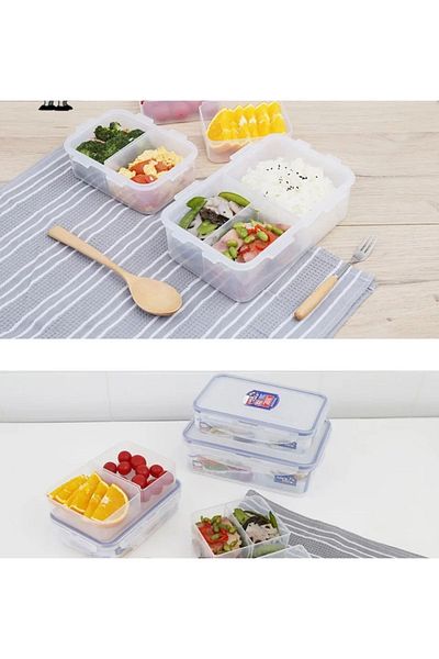 Lock & Lock Lock&lock Rectangular Short Food Container 350ml | 6 PC