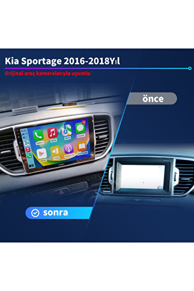 Dobest Kia Sportage(2016-2018Yıl)Kablosuz Carplay/Navigasyon/gps/Geri vites a...