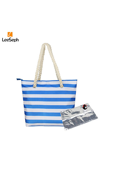 choice2 Blue A Leeseph Beach Wine Tote Bag with Hidden Dispenser, Easy Pourin...