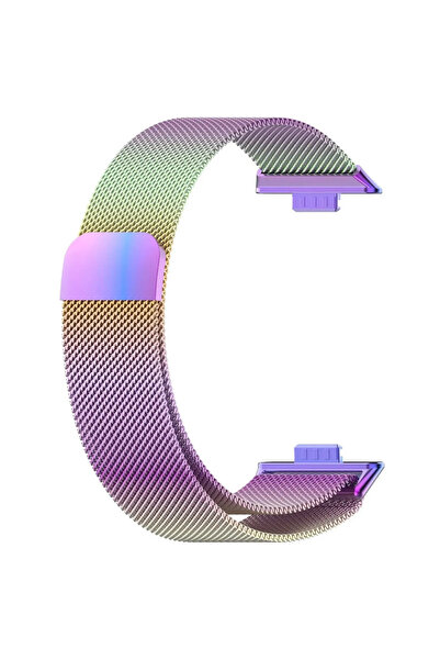 mimtec Huawei Watch Fit 3 Uyumlu Kordon Kayış Bileklik Çelik Hasır Örgü Kordon ile Şık Dayanıklı Paslanmaz