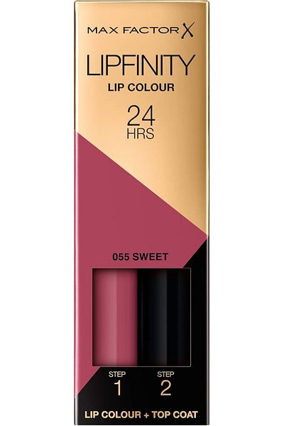 Max Factor Lipfinity 2-step Long Lasting Lipstick - 055 - Sweet, 2.3ml + 1.9g