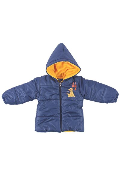 bebegen Lacivert Simba Baskılı Kapşonlu Mont