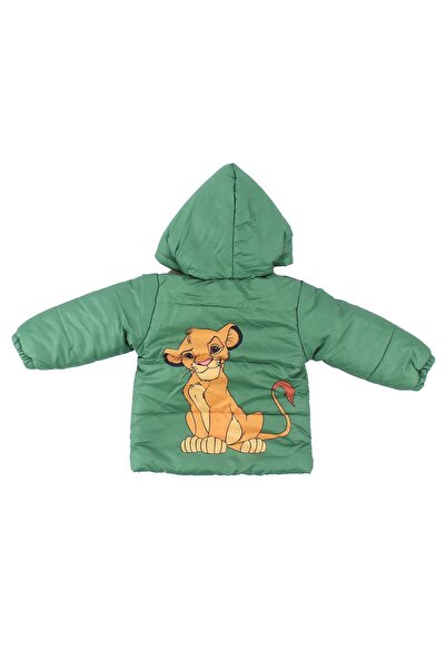 bebegen Yeşil Simba Baskılı Kapşonlu Mont