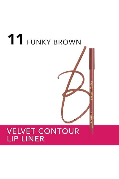Bourjois Velvet Contour Lip Liner - 11 - Funky Brown, 1.14g