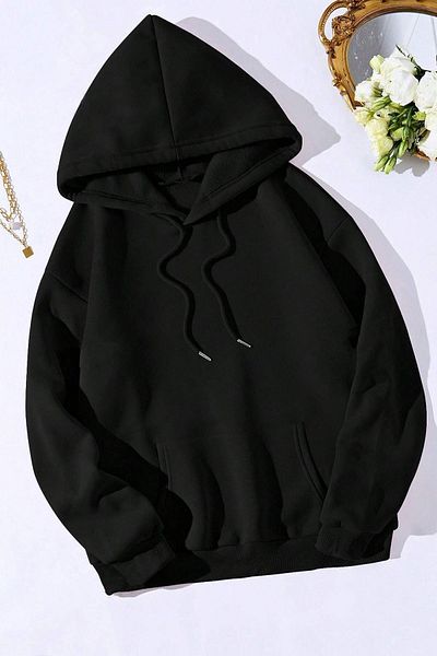 Moda Glo Унисекс голям суичър с принт на гъби
