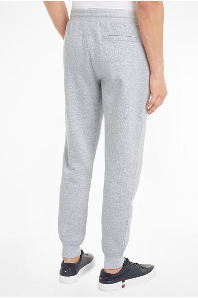 Tommy Hilfiger Men's Logo Elastic Waist Comfortable Rope-Tied Grey Sweatpants Mw0Mw36142-P01