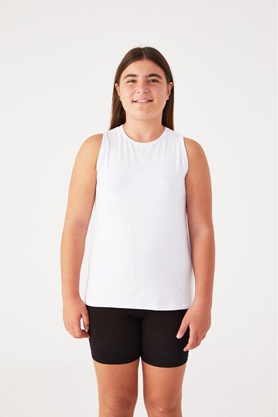 Almila Crew Neck Cotton Basic Παιδικό μηδενικό μανίκι 2009