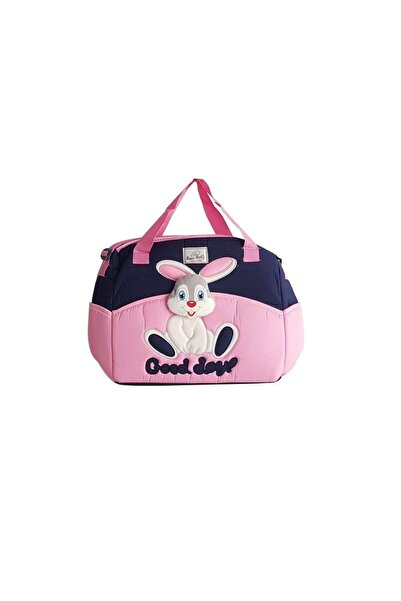 bebegen Pink Rabbit Embossed Baby Bag